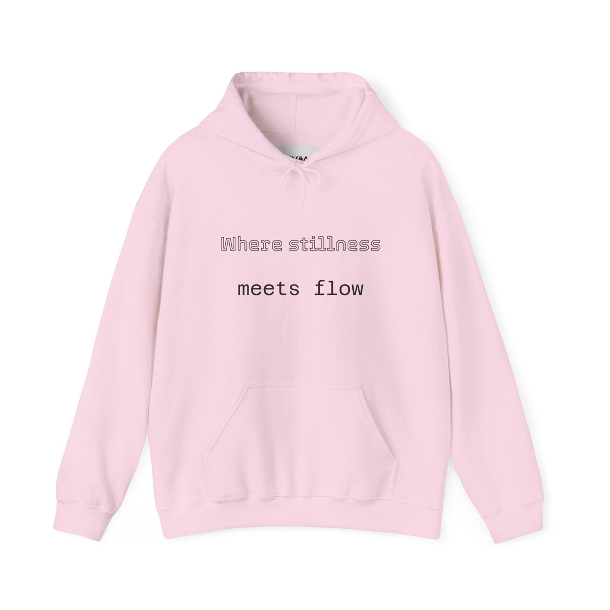 Mindful Flow Hoodie — "Where Stillness Meets Flow" Abstract Zen Art Sweatshirt
