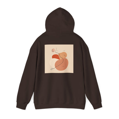 Mindful Flow Hoodie — "Where Stillness Meets Flow" Abstract Zen Art Sweatshirt
