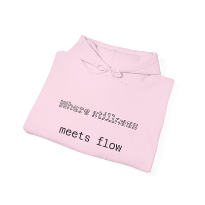 Mindful Flow Hoodie — "Where Stillness Meets Flow" Abstract Zen Art Sweatshirt