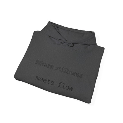 Mindful Flow Hoodie — "Where Stillness Meets Flow" Abstract Zen Art Sweatshirt