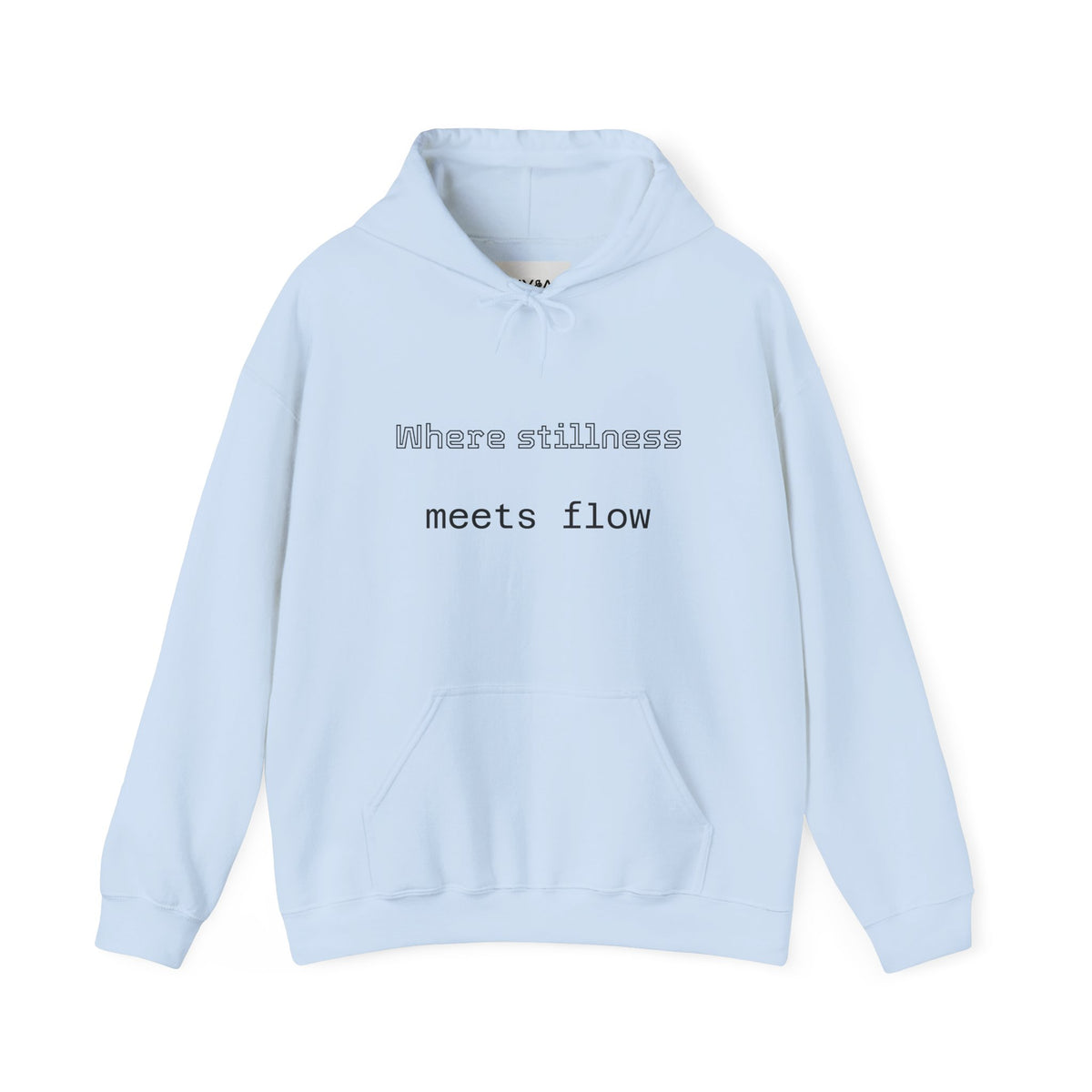 Mindful Flow Hoodie — "Where Stillness Meets Flow" Abstract Zen Art Sweatshirt