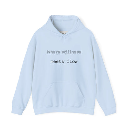 Mindful Flow Hoodie — "Where Stillness Meets Flow" Abstract Zen Art Sweatshirt