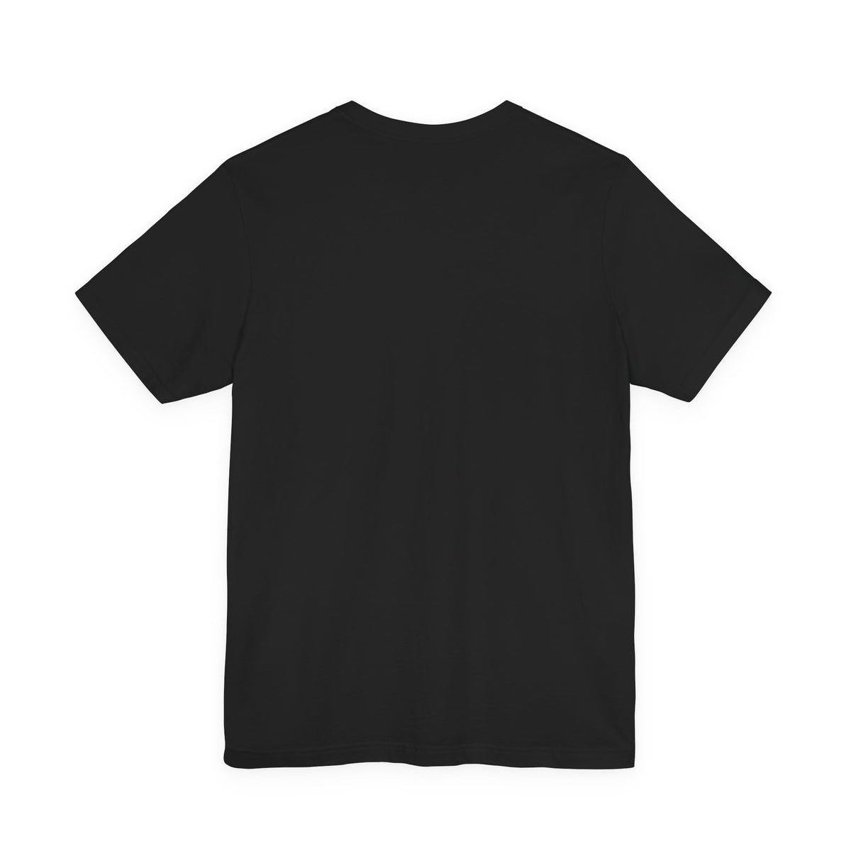 Minimal Infinity Loop Tee — Small Black Chest Logo T‑Shirt