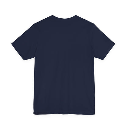 Minimal Infinity Loop Tee — Small Black Chest Logo T‑Shirt