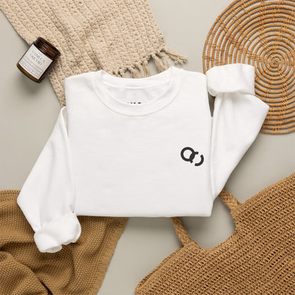 Crewneck Sweatshirt — Bold Vertical Typography Back Print