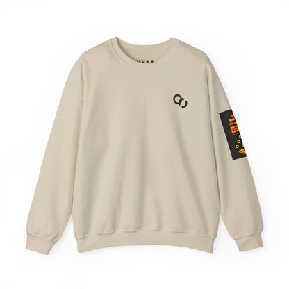 Crewneck Sweatshirt — Bold Vertical Typography Back Print