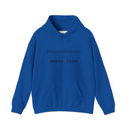 Mindful Flow Hoodie — "Where Stillness Meets Flow" Abstract Zen Art Sweatshirt