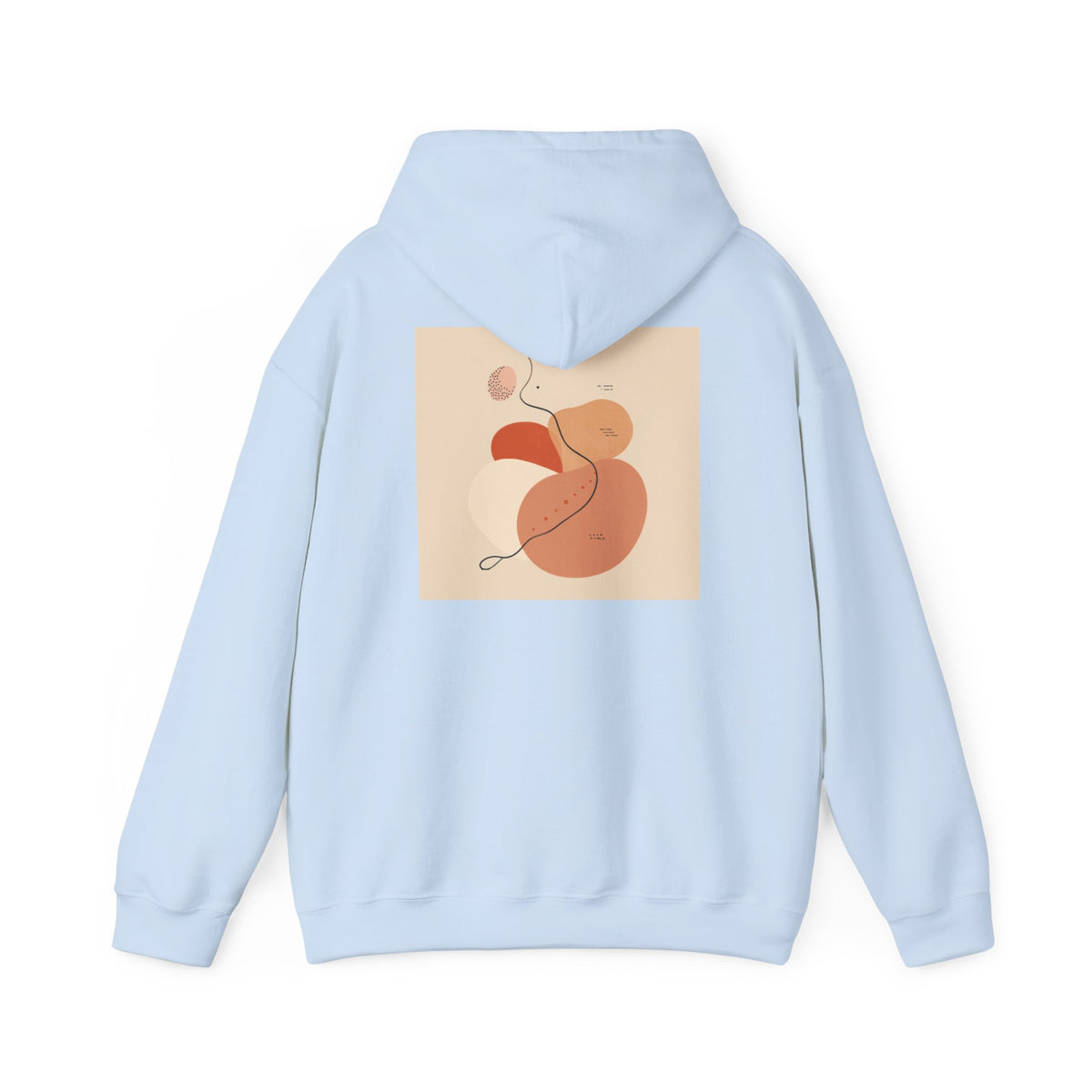 Mindful Flow Hoodie — "Where Stillness Meets Flow" Abstract Zen Art Sweatshirt