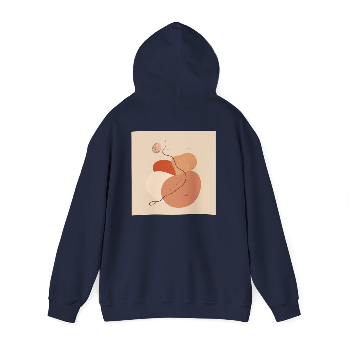 Mindful Flow Hoodie — "Where Stillness Meets Flow" Abstract Zen Art Sweatshirt