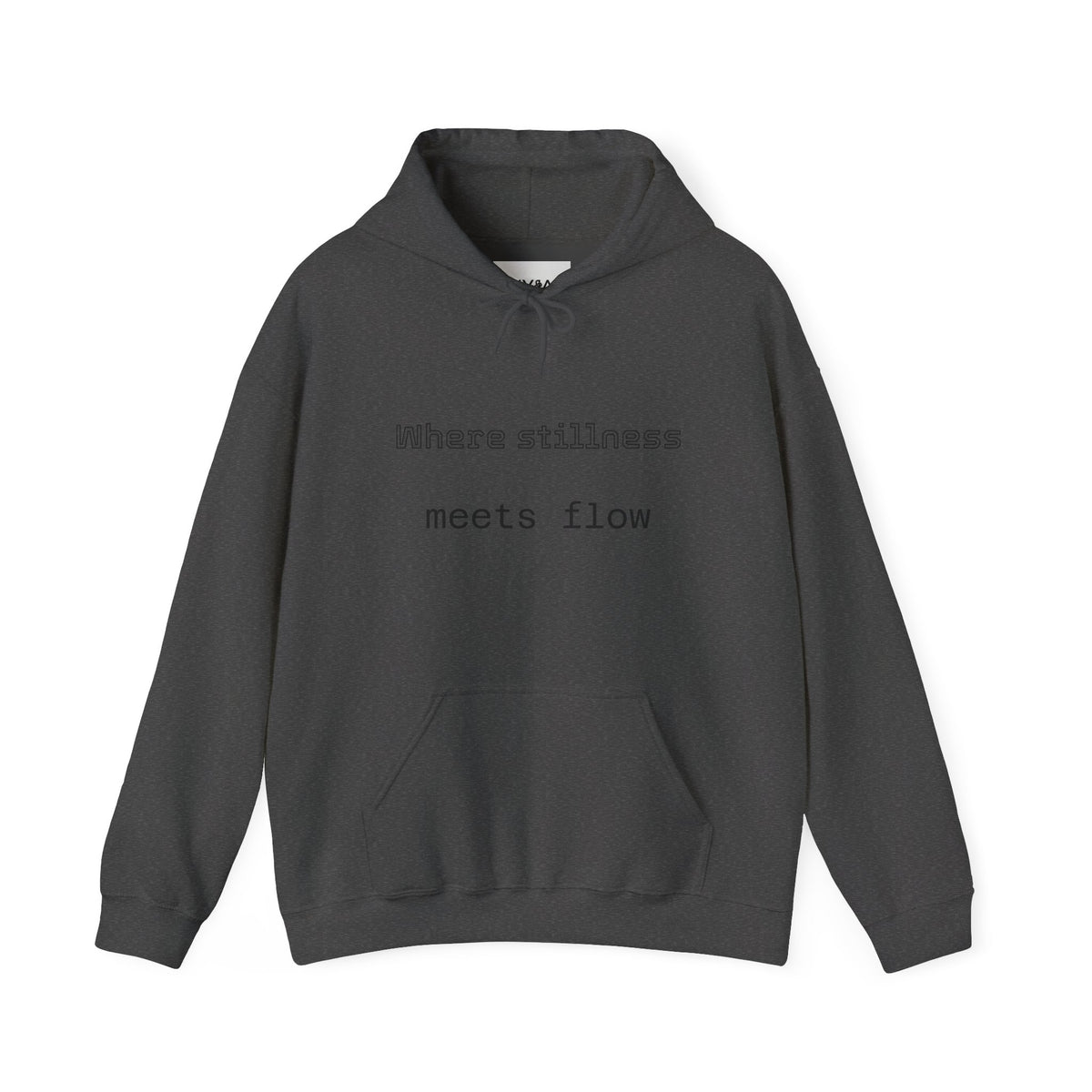Mindful Flow Hoodie — "Where Stillness Meets Flow" Abstract Zen Art Sweatshirt
