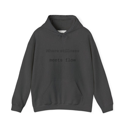 Mindful Flow Hoodie — "Where Stillness Meets Flow" Abstract Zen Art Sweatshirt