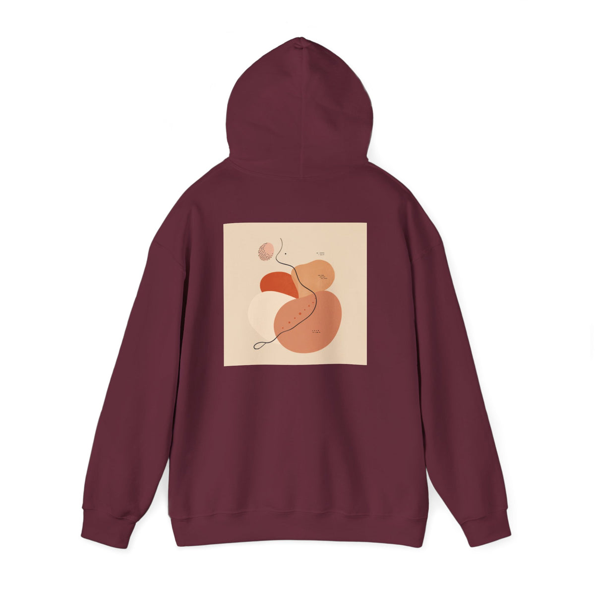 Mindful Flow Hoodie — "Where Stillness Meets Flow" Abstract Zen Art Sweatshirt