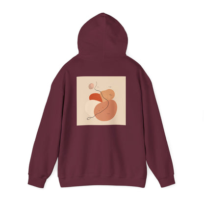Mindful Flow Hoodie — "Where Stillness Meets Flow" Abstract Zen Art Sweatshirt
