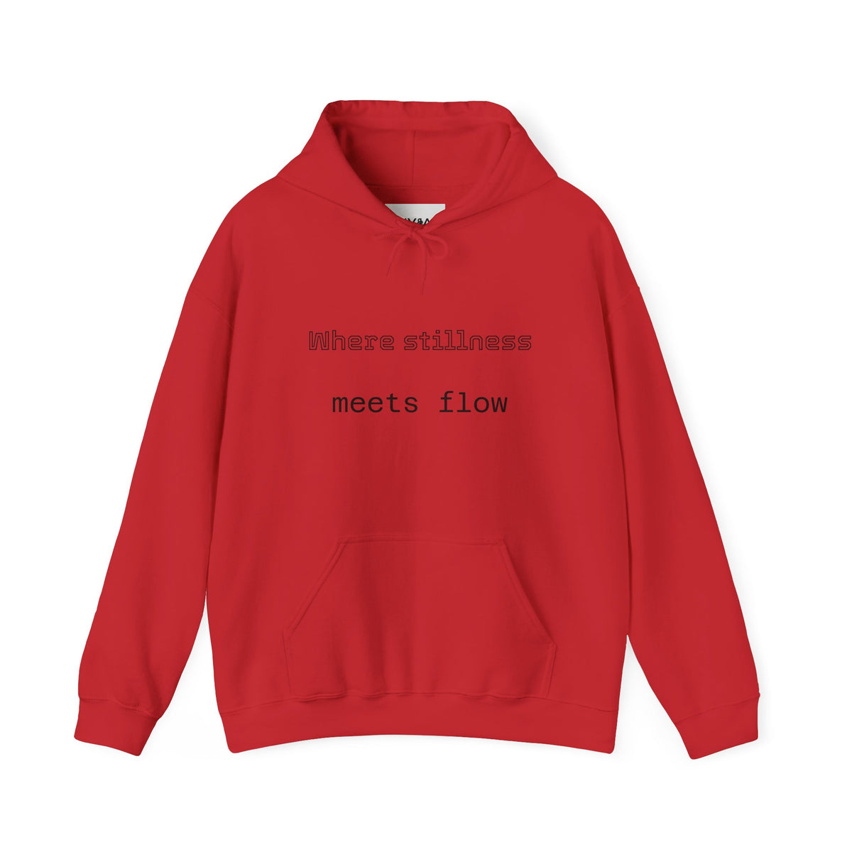 Mindful Flow Hoodie — "Where Stillness Meets Flow" Abstract Zen Art Sweatshirt