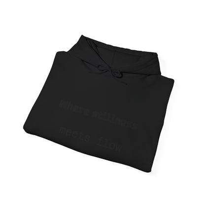Mindful Flow Hoodie — "Where Stillness Meets Flow" Abstract Zen Art Sweatshirt