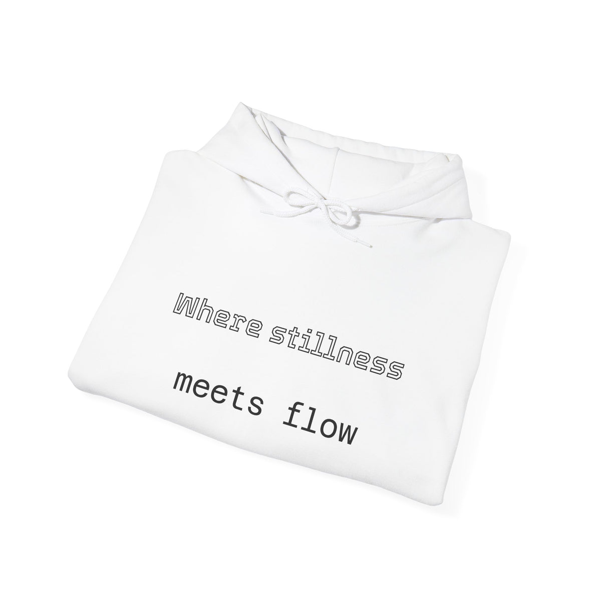 Mindful Flow Hoodie — "Where Stillness Meets Flow" Abstract Zen Art Sweatshirt