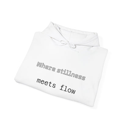 Mindful Flow Hoodie — "Where Stillness Meets Flow" Abstract Zen Art Sweatshirt