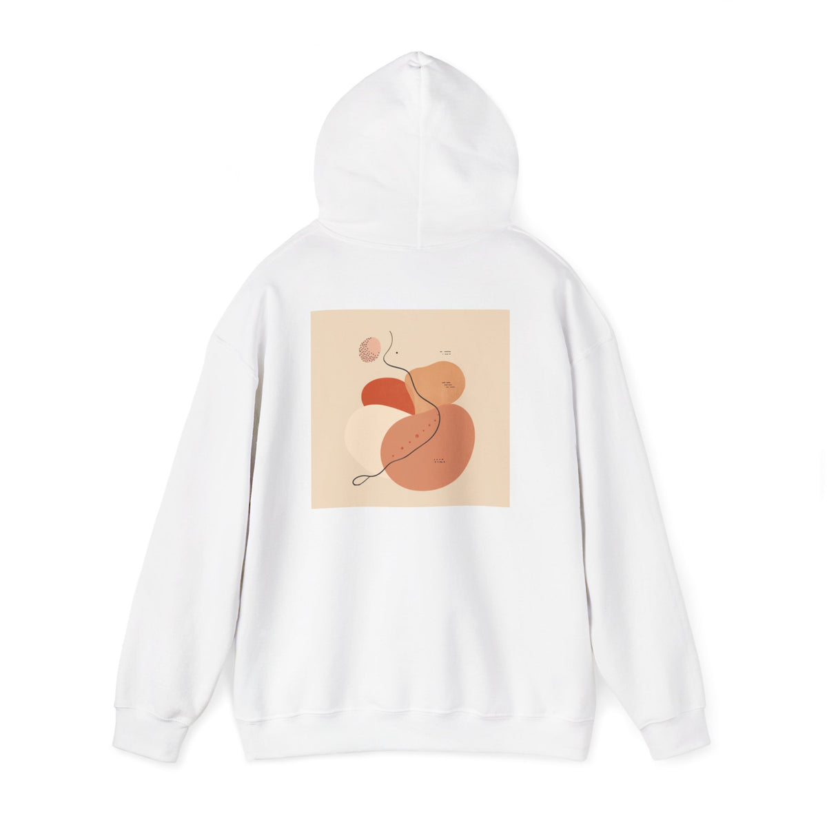 Mindful Flow Hoodie — "Where Stillness Meets Flow" Abstract Zen Art Sweatshirt