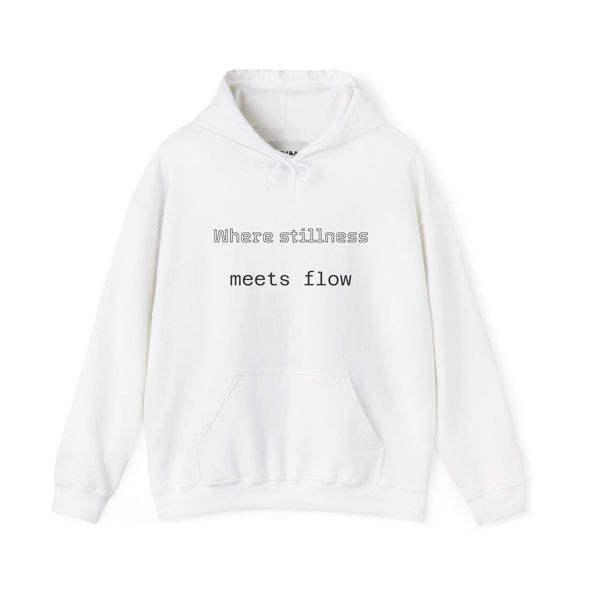 Mindful Flow Hoodie — "Where Stillness Meets Flow" Abstract Zen Art Sweatshirt