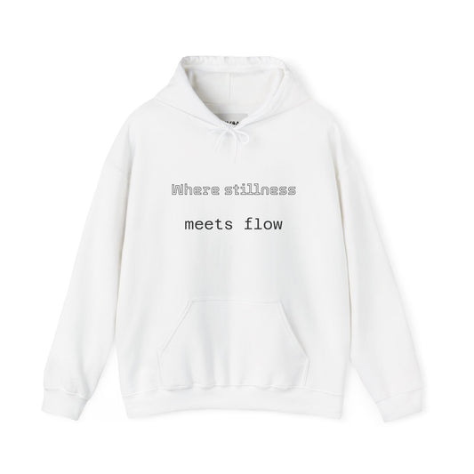 Mindful Flow Hoodie — "Where Stillness Meets Flow" Abstract Zen Art Sweatshirt