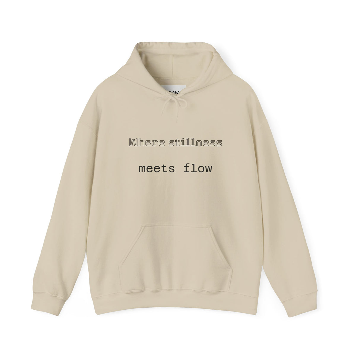 Mindful Flow Hoodie — "Where Stillness Meets Flow" Abstract Zen Art Sweatshirt