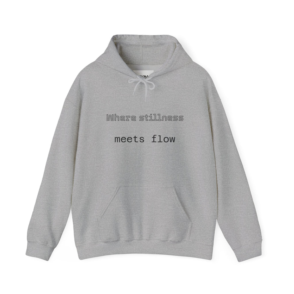 Mindful Flow Hoodie — "Where Stillness Meets Flow" Abstract Zen Art Sweatshirt