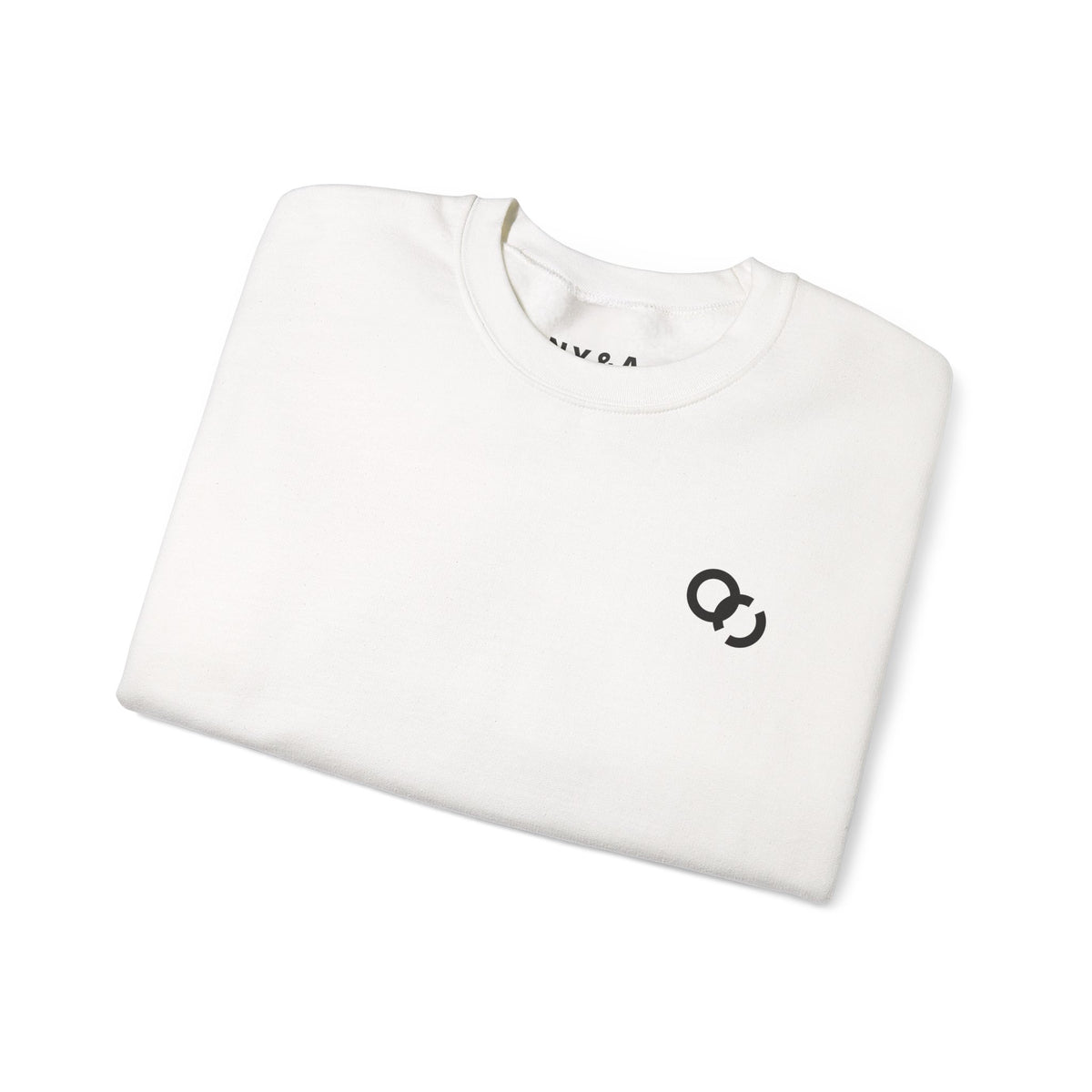 Crewneck Sweatshirt — Bold Vertical Typography Back Print