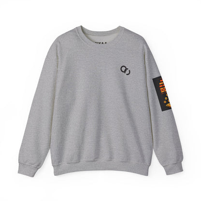 Crewneck Sweatshirt — Bold Vertical Typography Back Print