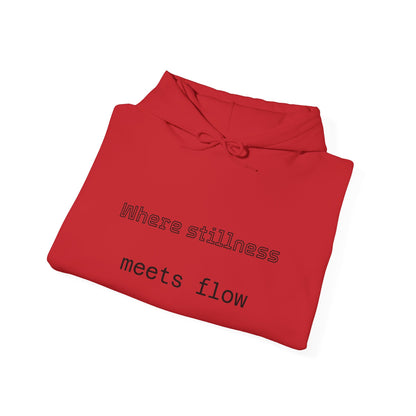 Mindful Flow Hoodie — "Where Stillness Meets Flow" Abstract Zen Art Sweatshirt