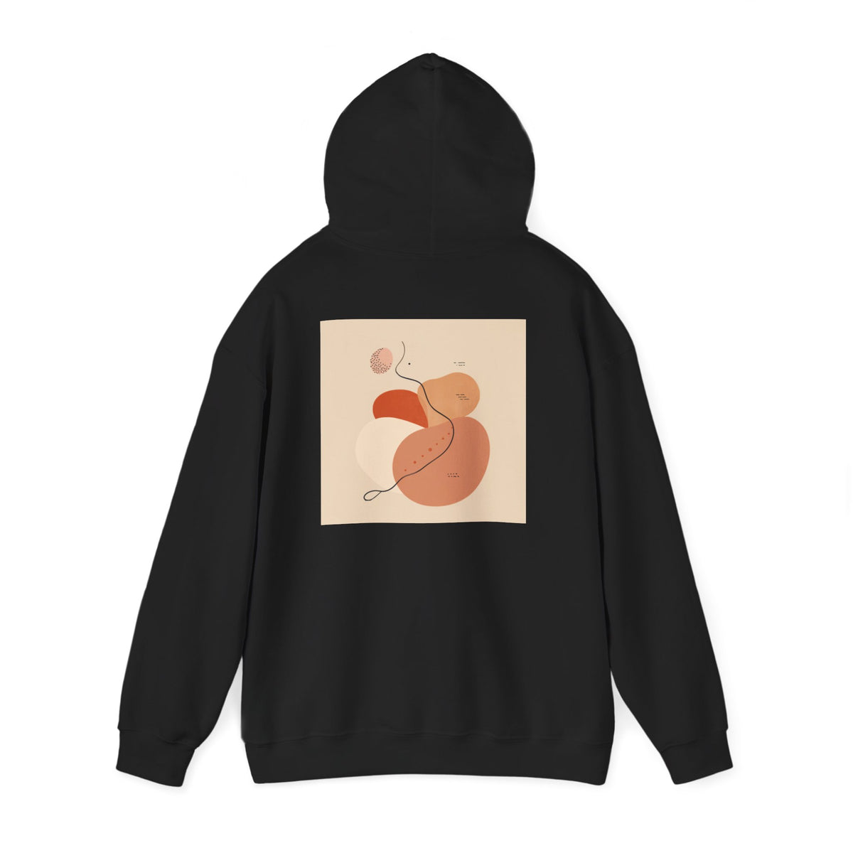 Mindful Flow Hoodie — "Where Stillness Meets Flow" Abstract Zen Art Sweatshirt