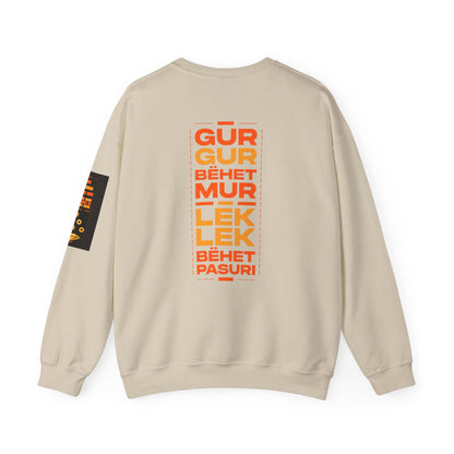 Crewneck Sweatshirt — Bold Vertical Typography Back Print