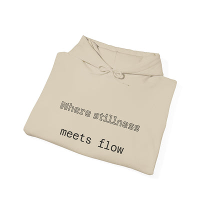 Mindful Flow Hoodie — "Where Stillness Meets Flow" Abstract Zen Art Sweatshirt