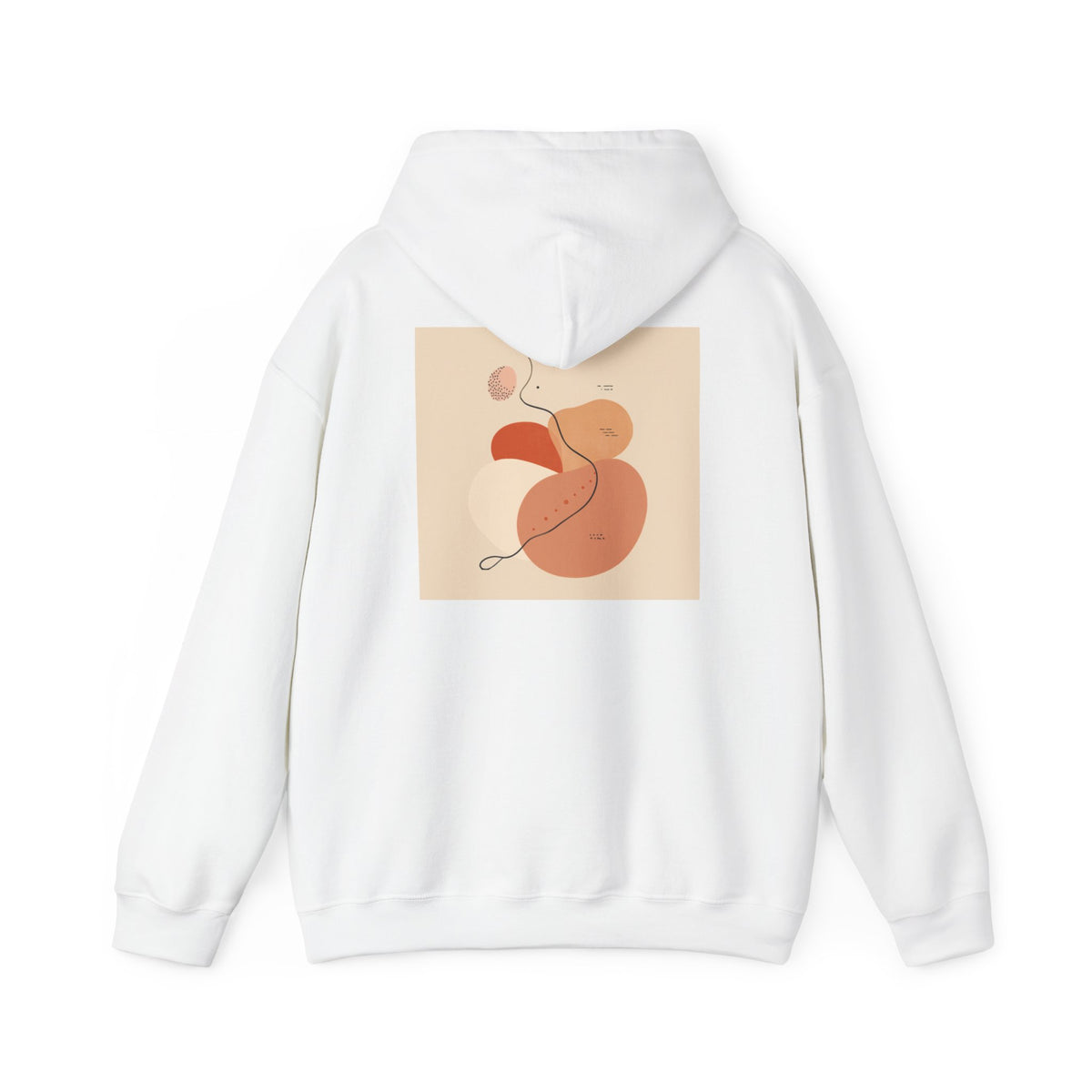 Mindful Flow Hoodie — "Where Stillness Meets Flow" Abstract Zen Art Sweatshirt
