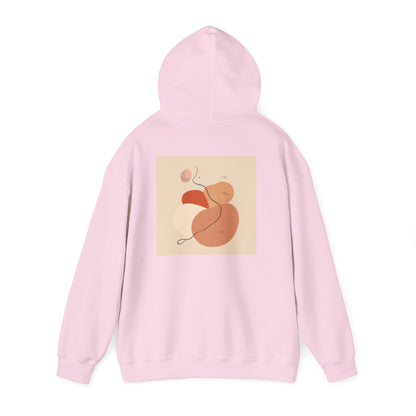 Mindful Flow Hoodie — "Where Stillness Meets Flow" Abstract Zen Art Sweatshirt
