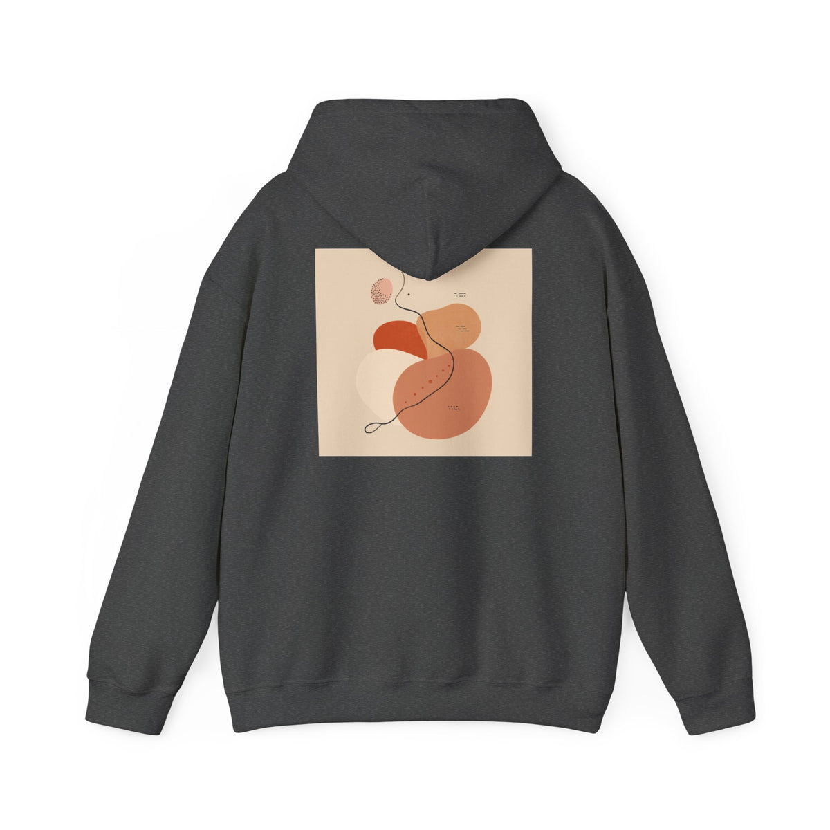 Mindful Flow Hoodie — "Where Stillness Meets Flow" Abstract Zen Art Sweatshirt