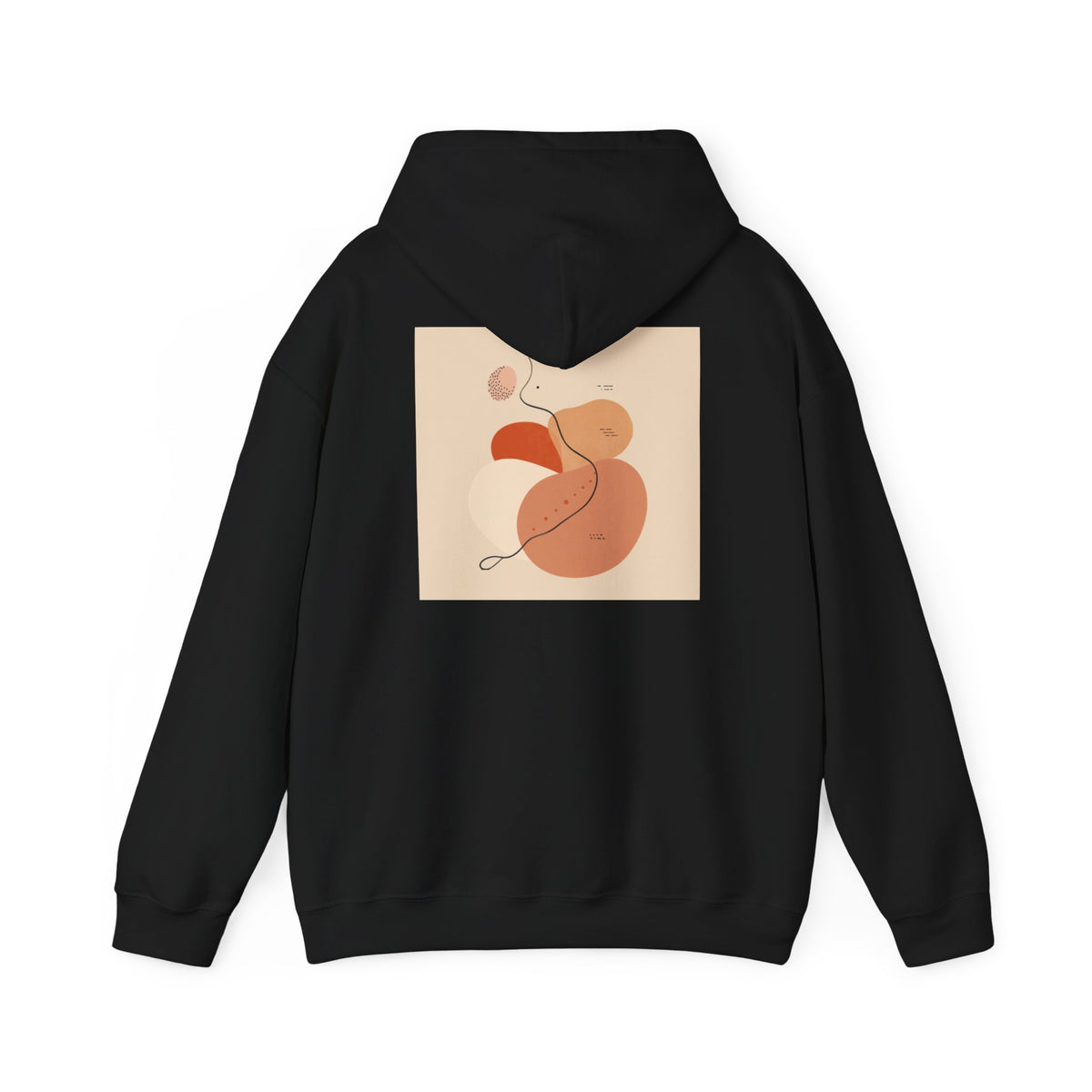Mindful Flow Hoodie — "Where Stillness Meets Flow" Abstract Zen Art Sweatshirt
