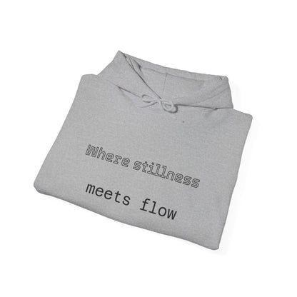 Mindful Flow Hoodie — "Where Stillness Meets Flow" Abstract Zen Art Sweatshirt
