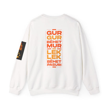 Crewneck Sweatshirt — Bold Vertical Typography Back Print