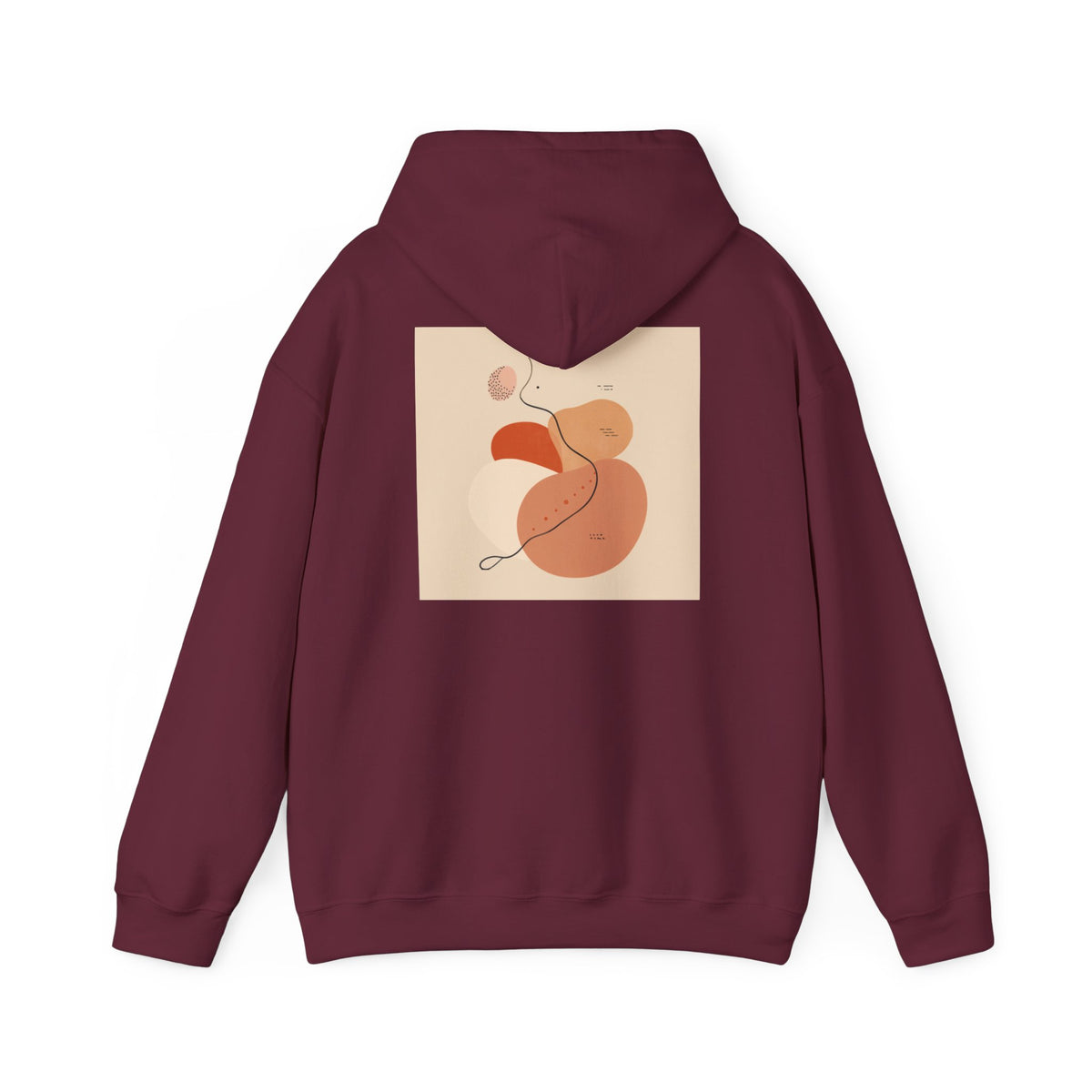 Mindful Flow Hoodie — "Where Stillness Meets Flow" Abstract Zen Art Sweatshirt