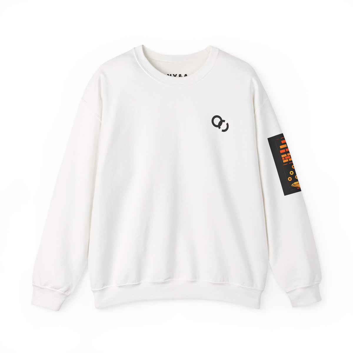 Crewneck Sweatshirt — Bold Vertical Typography Back Print