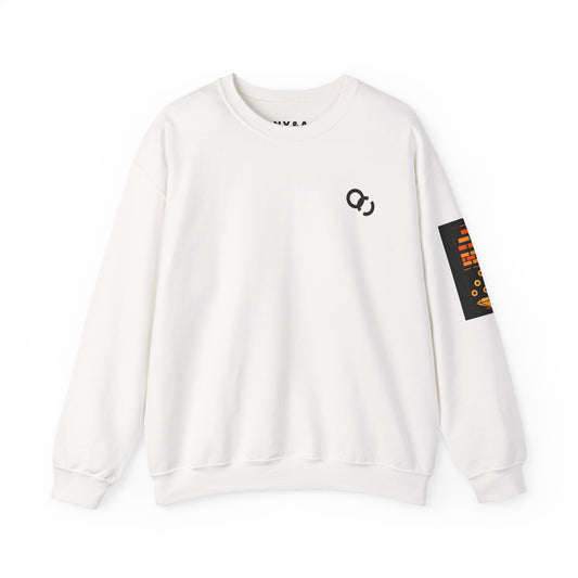 Crewneck Sweatshirt — Bold Vertical Typography Back Print