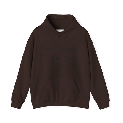 Mindful Flow Hoodie — "Where Stillness Meets Flow" Abstract Zen Art Sweatshirt