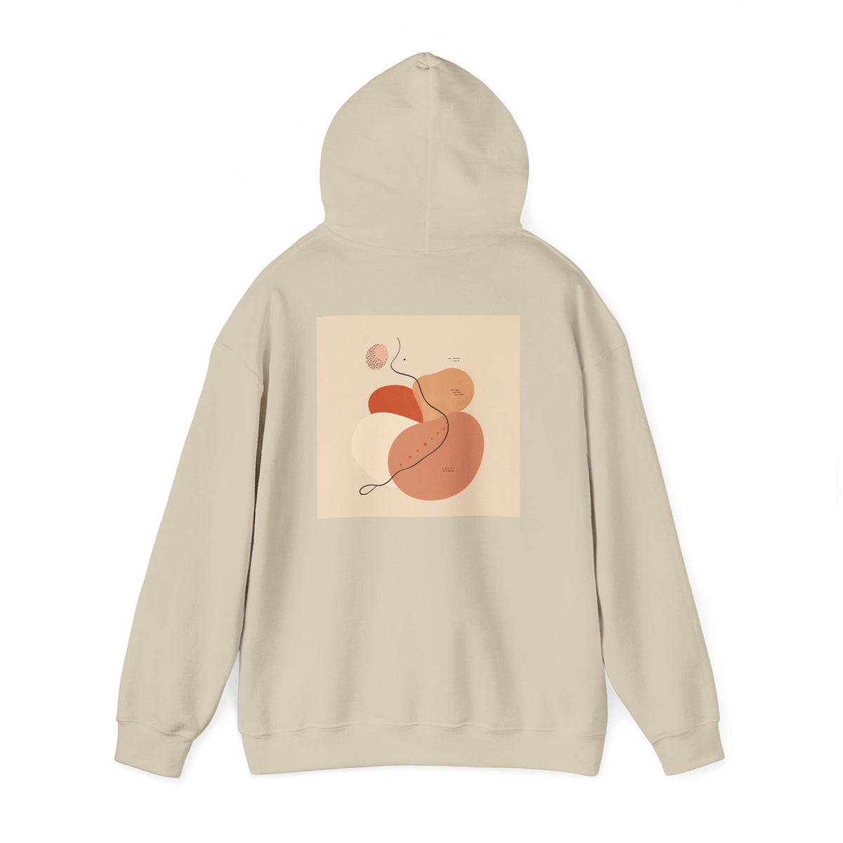 Mindful Flow Hoodie — "Where Stillness Meets Flow" Abstract Zen Art Sweatshirt