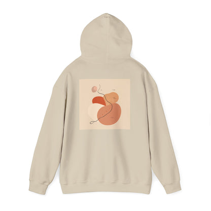 Mindful Flow Hoodie — "Where Stillness Meets Flow" Abstract Zen Art Sweatshirt