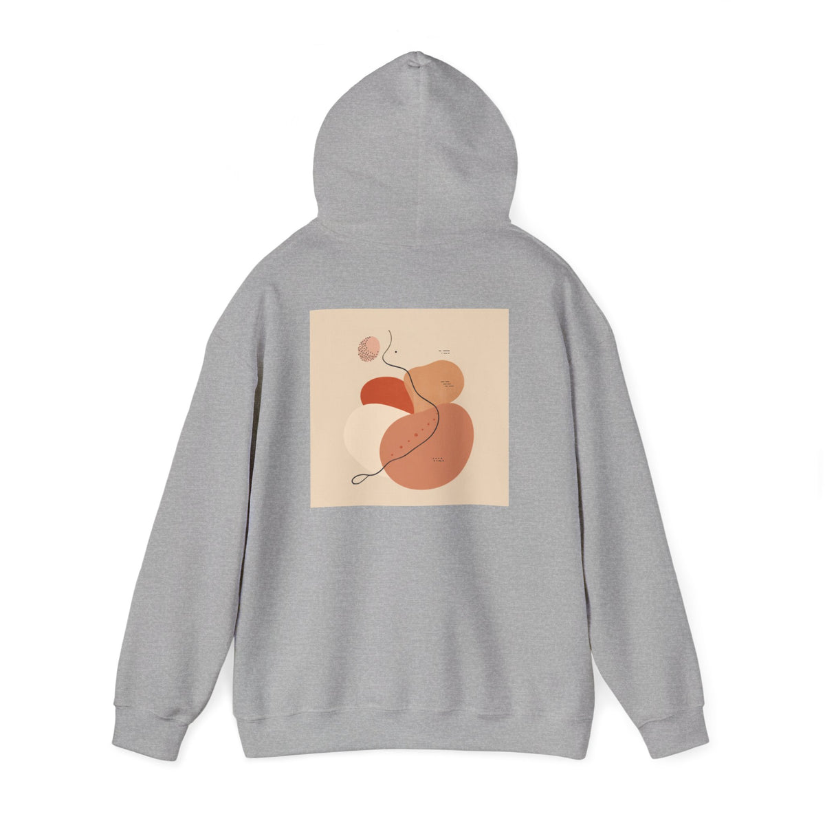 Mindful Flow Hoodie — "Where Stillness Meets Flow" Abstract Zen Art Sweatshirt