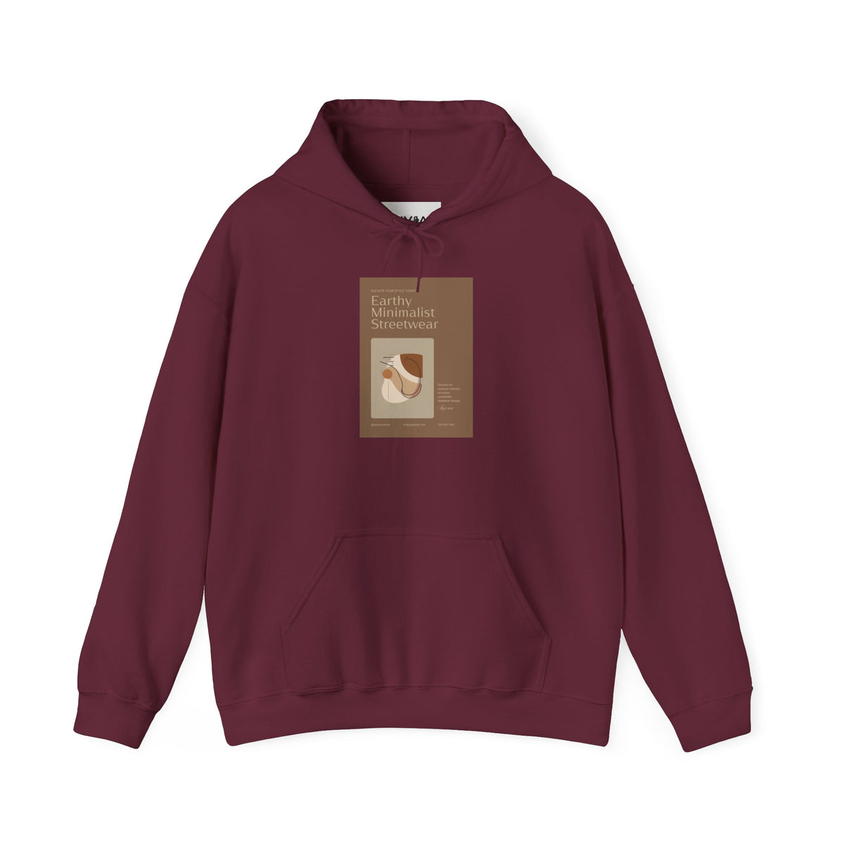 Mindful Flow Hoodie — "Where Stillness Meets Flow" Abstract Zen Art Sweatshirt