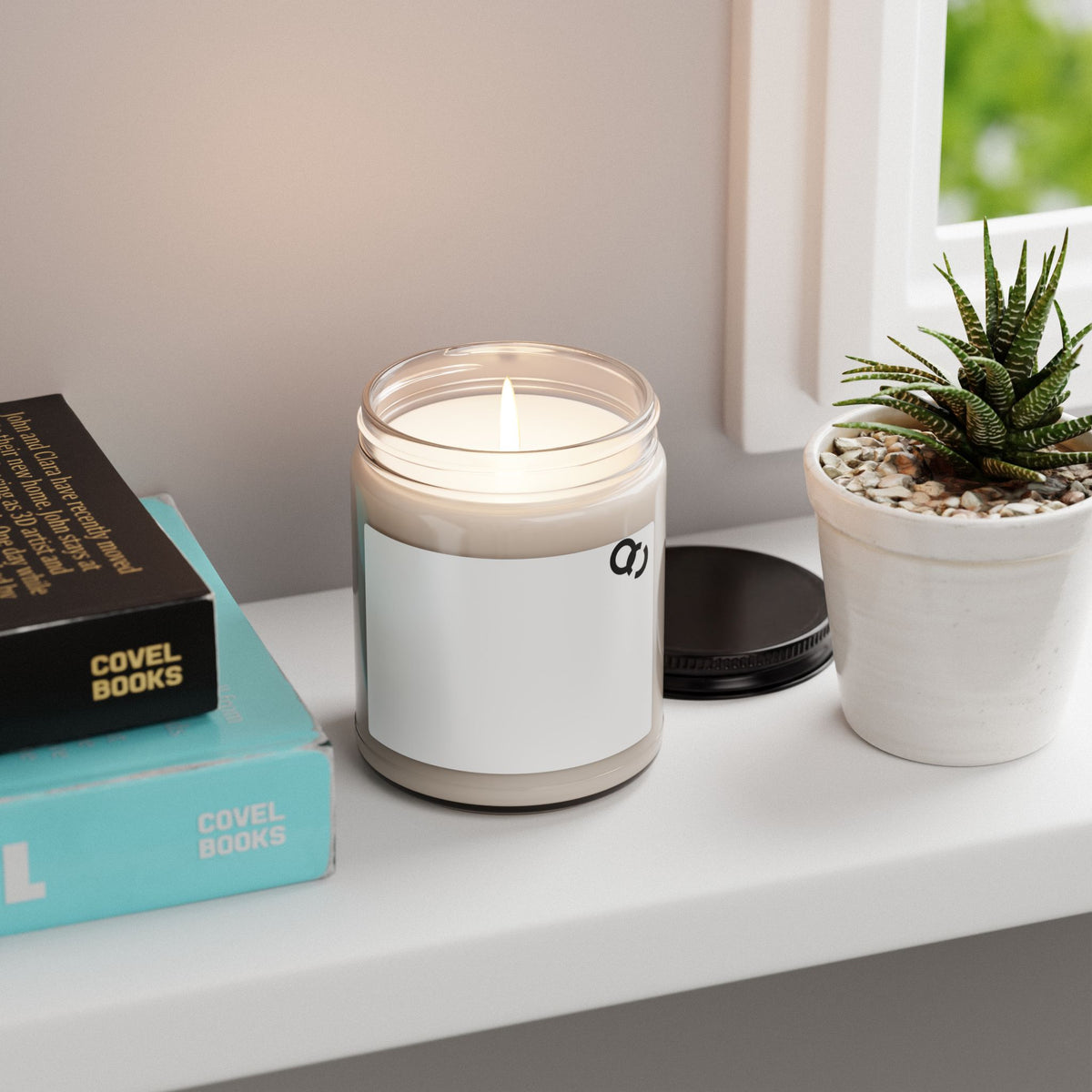 Soy Candle 9oz — Clean Minimal Scented Jar Candle