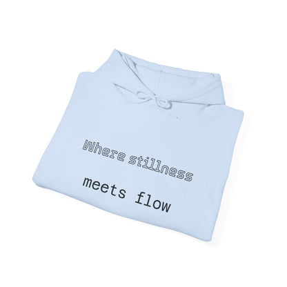 Mindful Flow Hoodie — "Where Stillness Meets Flow" Abstract Zen Art Sweatshirt